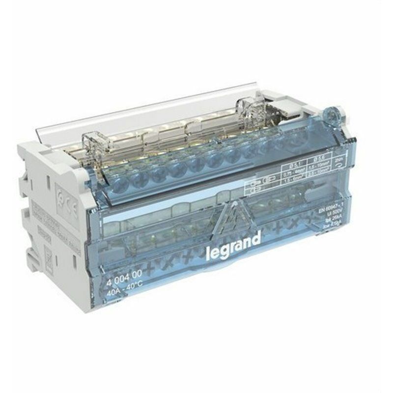foto del prodotto bticino legrand 400400 distributore modulare 2p 40a sbarre sfalsate 12 uscite 6 moduli