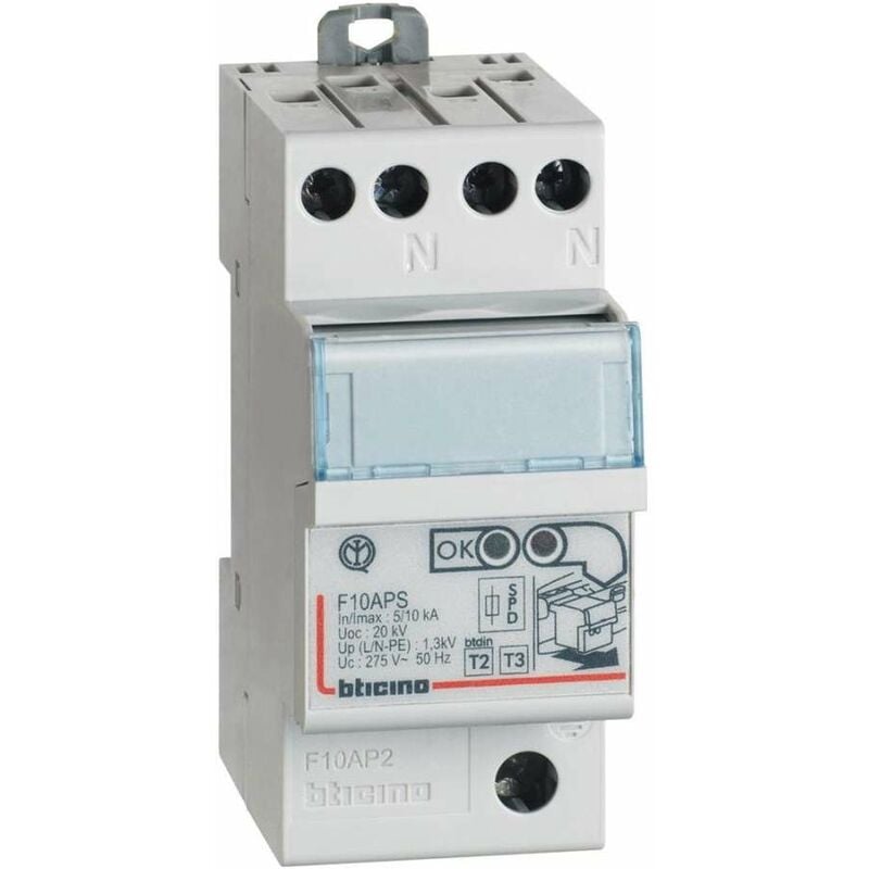 foto del prodotto bticino limitatore di sovratensione spd autoprotetto 1p n