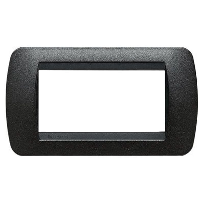 foto del prodotto bticino living international placca 4 moduli grafite nero l4804gfn