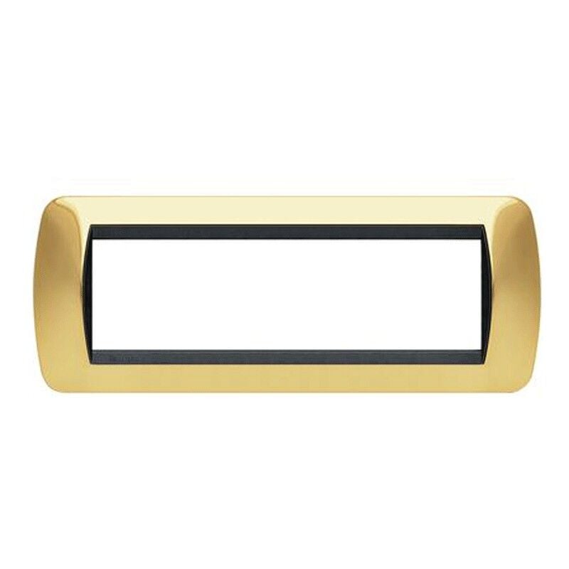 foto del prodotto bticino living international placca 7 moduli oro vero l4807or
