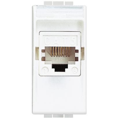 foto del prodotto bticino livinglight connettore rj45 110 utp cat6e bianco n4261at6