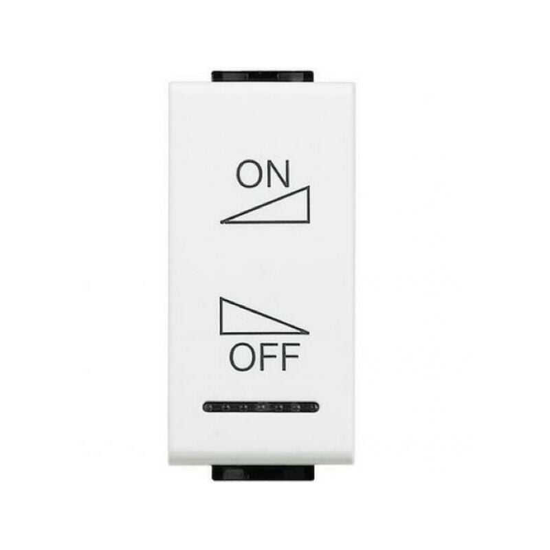 foto del prodotto bticino livinglight copritasto on off e regolazione 1 modulo colore bianco n4911ain