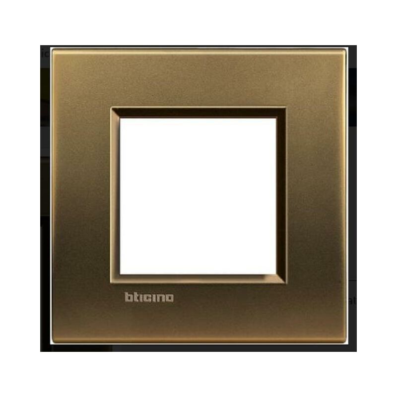 foto del prodotto bticino livinglight placca 2p bronzo in metallo lna4802bz