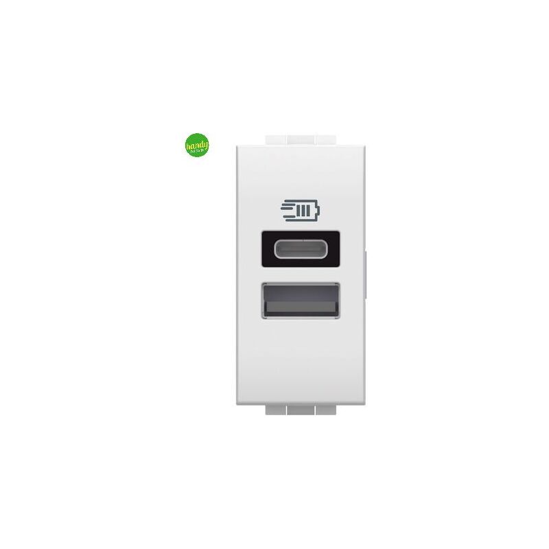 foto del prodotto bticino ll usb charger tipo a c bianco