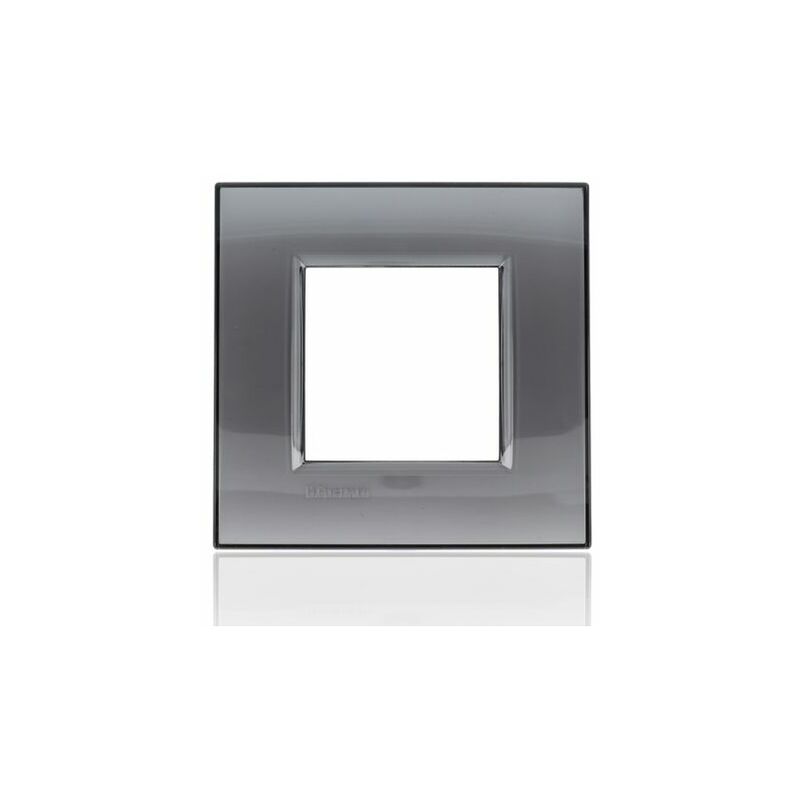 foto del prodotto bticino lna4802kf placca quadra 2 moduli fumo di londra