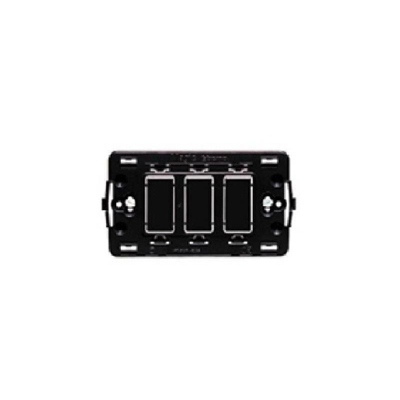 foto del prodotto bticino magic supporto nero 3 moduli 503r