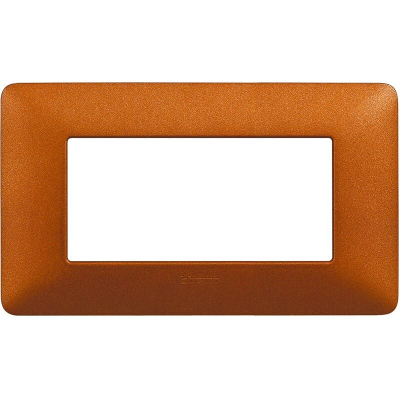 foto del prodotto bticino matix placca 4 posti 4p colore rosso terra am4804trt in tecnopolimero