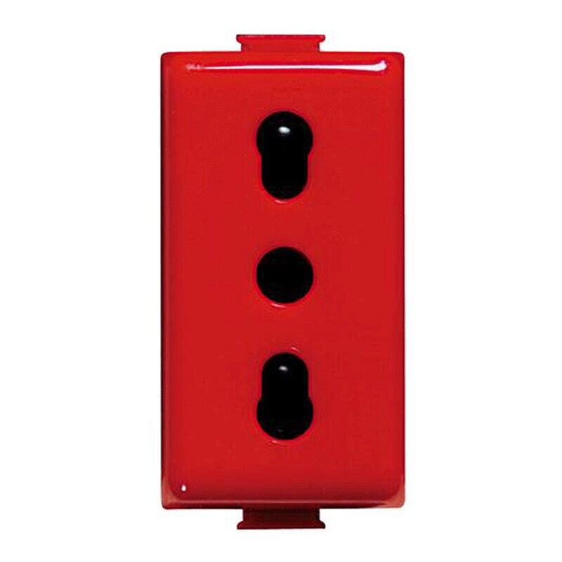 foto del prodotto bticino matix tt presa bipasso rossa 10 16a a5180r