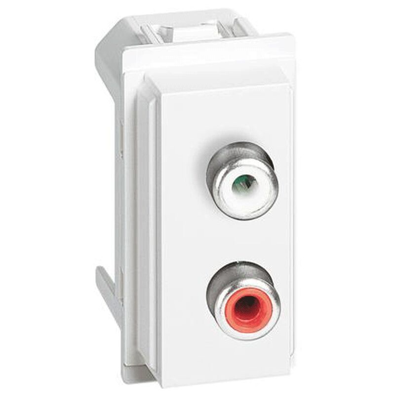 foto del prodotto bticino modulo doppio rca living now bianco kw4269r