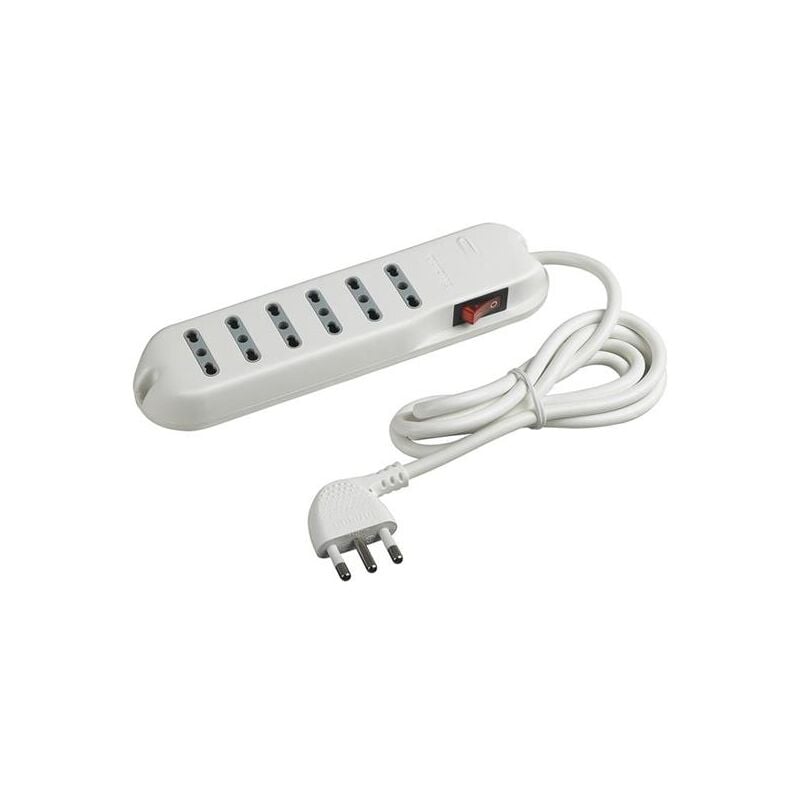 foto del prodotto bticino multipresa slim 6 prese 6 prese 10 16a 1.