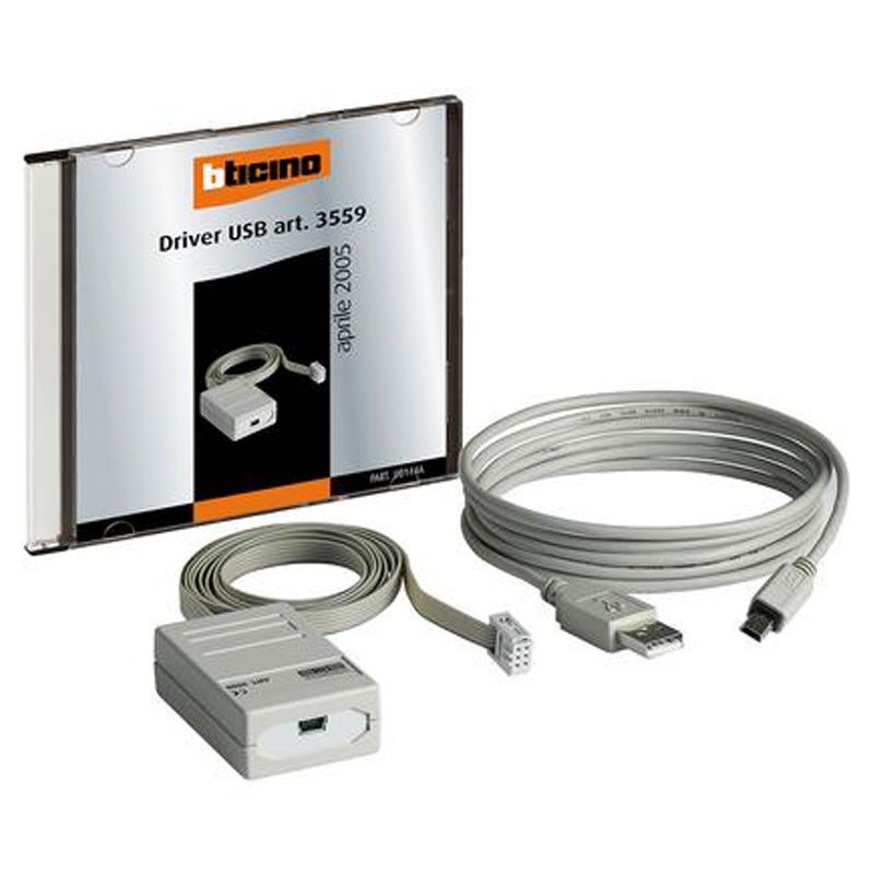 foto del prodotto bticino my home cavo usb di programmazione dispositivi my home 3559