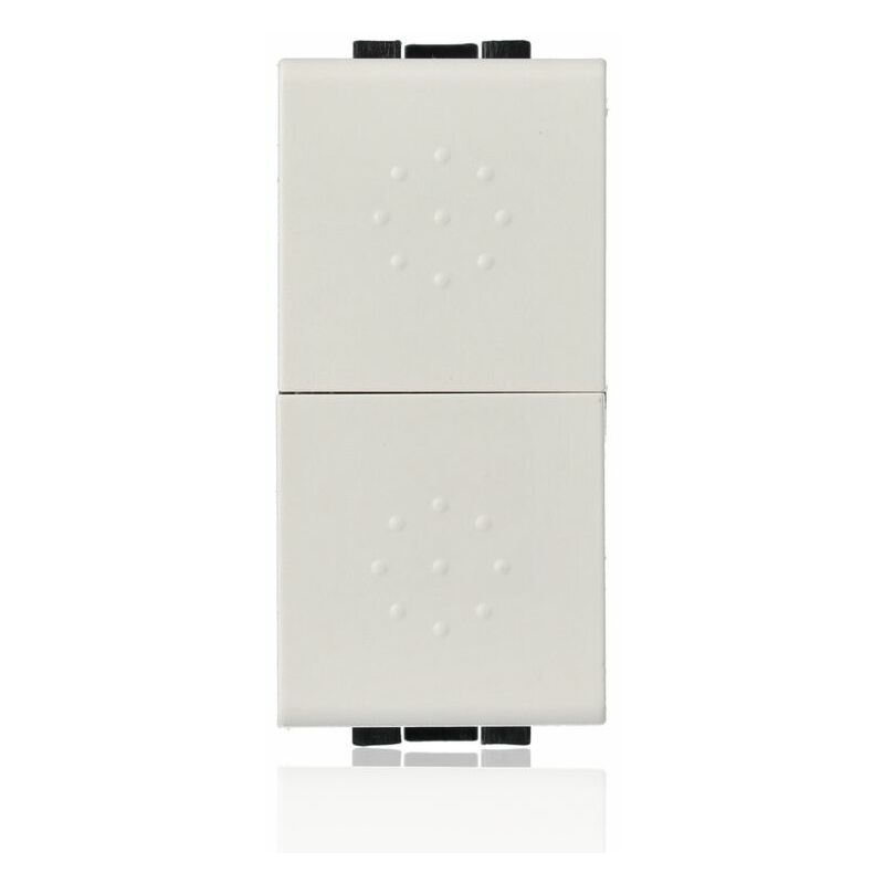 foto del prodotto bticino n4036 pulsante doppio 1p no 1p no 10a bianco livinglight