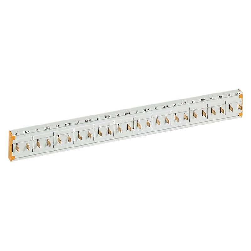 foto del prodotto bticino pettine di cablaggio per btdin 2p 2x80a 24 moduli fp24 2p