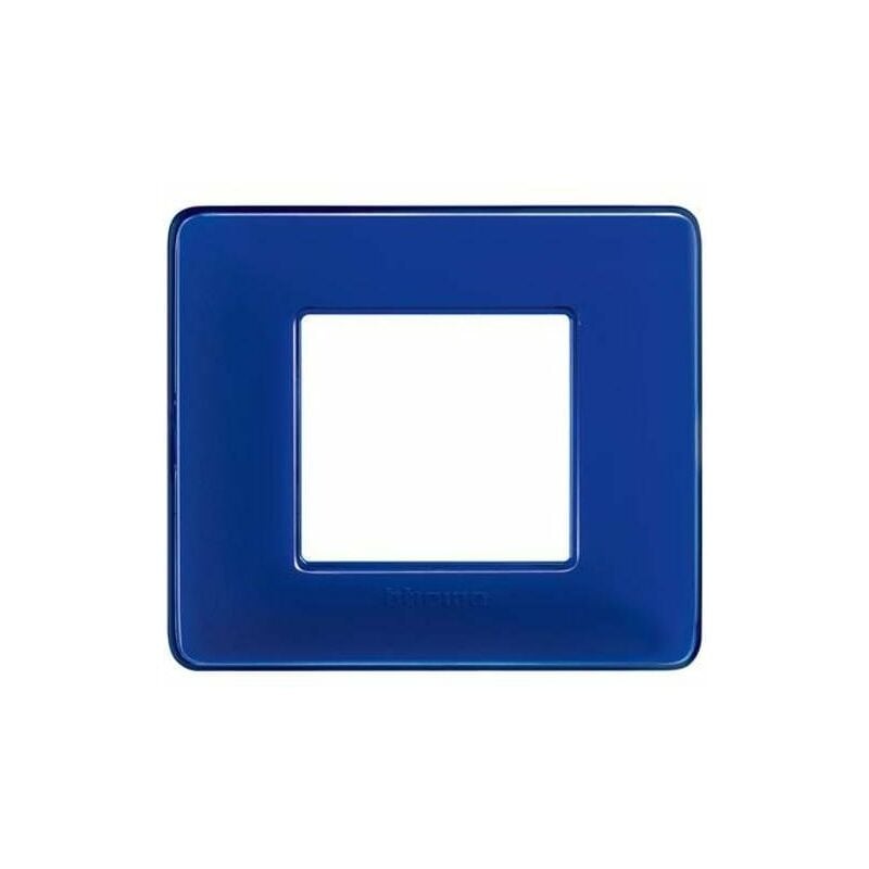 foto del prodotto bticino placca 2 moduli matix, in tecnopolimero, cobalto