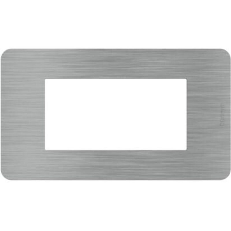 foto del prodotto bticino placca 4p steel matixgo cod. ja4804es 