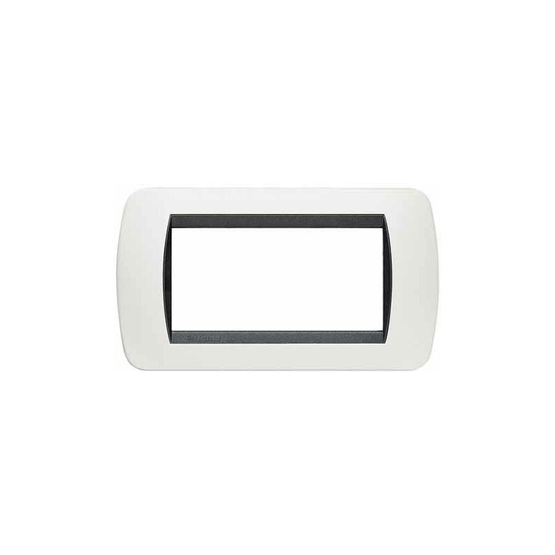 foto del prodotto bticino placca living international 4 moduli bianco l4804pb