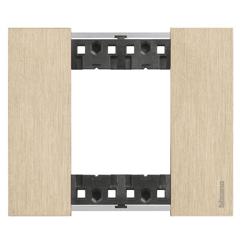 foto del prodotto bticino placca living now 2 moduli colore oro ka4802zw