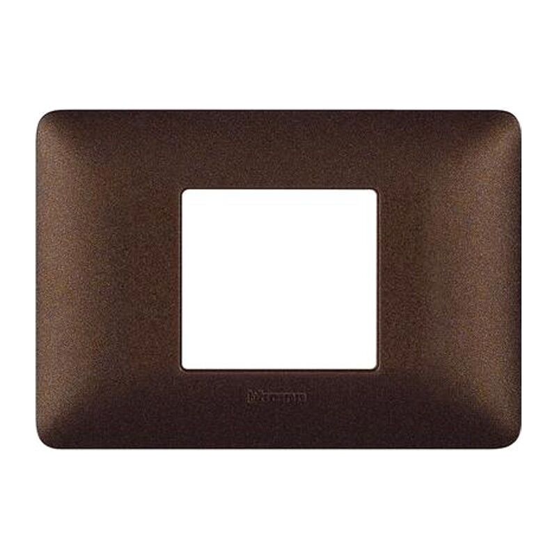 immagine 0 del prodotto bticino placca matix 2 moduli centrati marrone caff am4819tgg