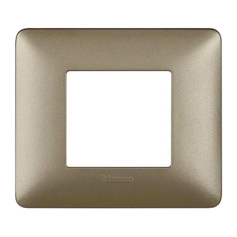 foto del prodotto bticino placca matix 2 moduli titanium am4802mta