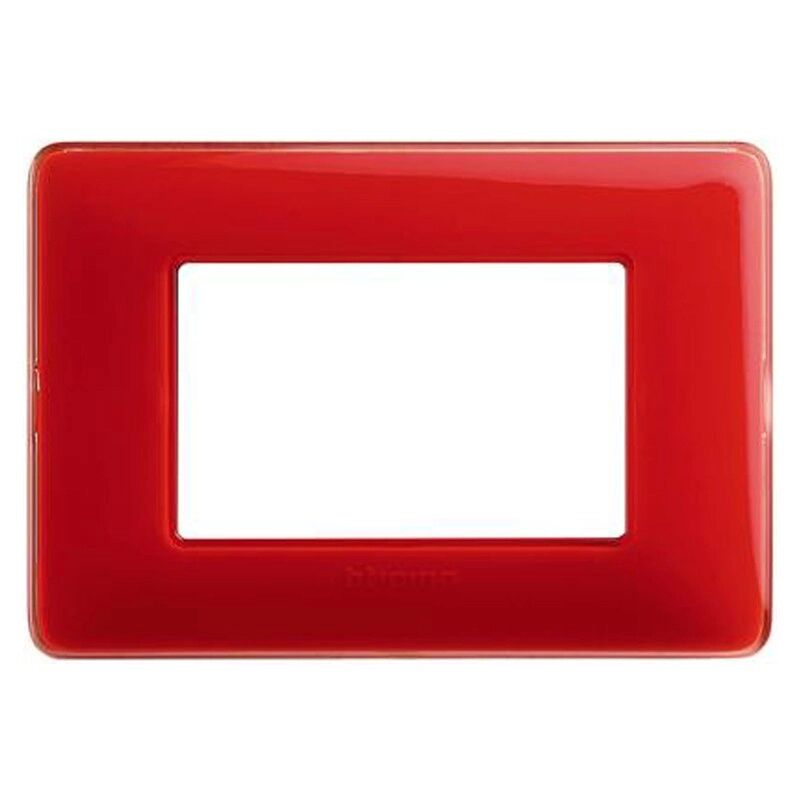 foto del prodotto bticino placca matix 3 moduli, corallo, tecnopolimero