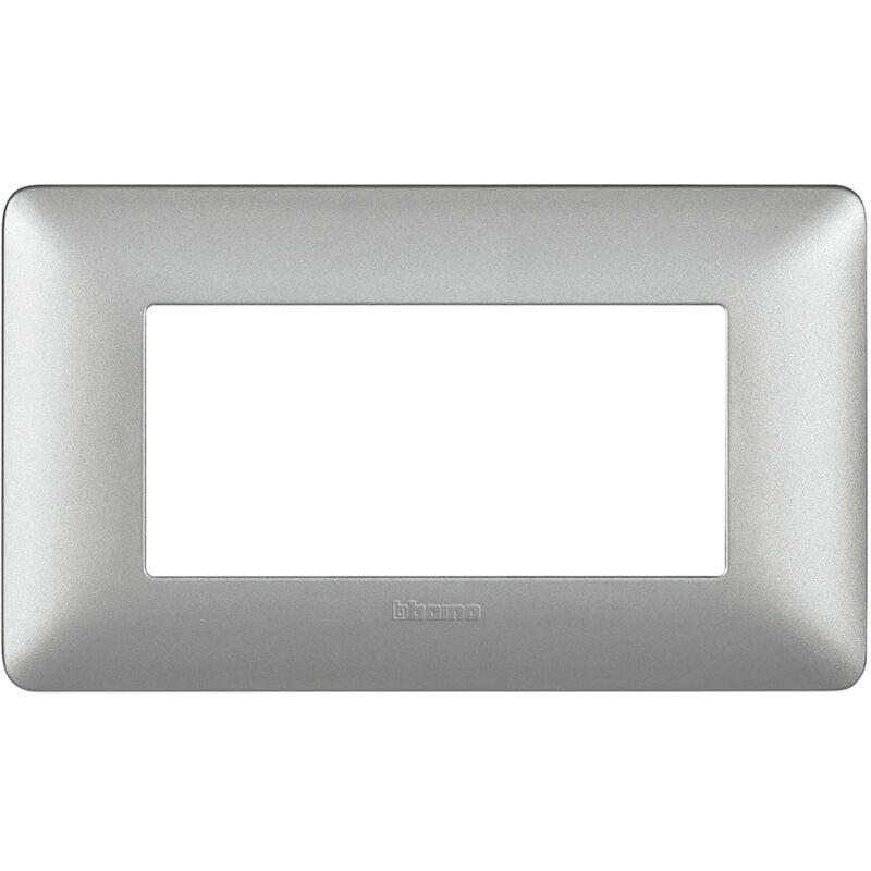foto del prodotto bticino placca matix 4 moduli silver am4804msl