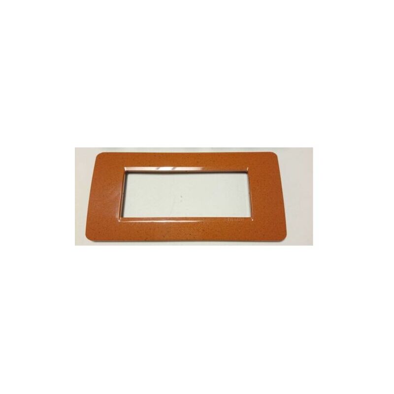 foto del prodotto bticino placca matix 6 posti, colore terra, moduli compatibili btiam4806lst