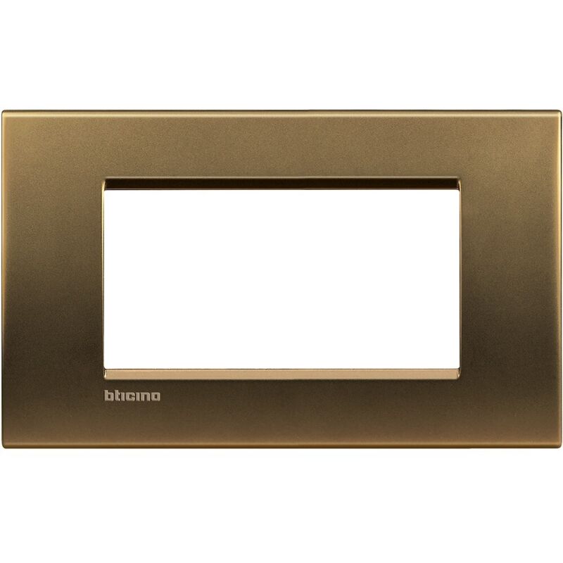 foto del prodotto bticino placca quadra 4p bronzo ll cod. lna4804bz 
