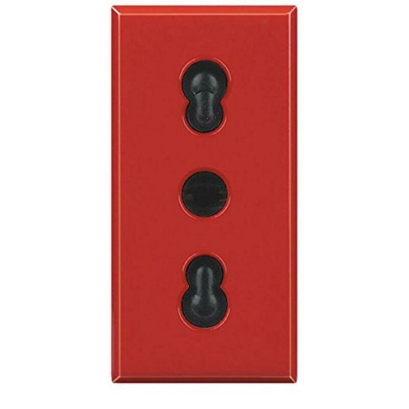 foto del prodotto bticino presa bipasso 2p t 10 16a rossa axolute h4180r