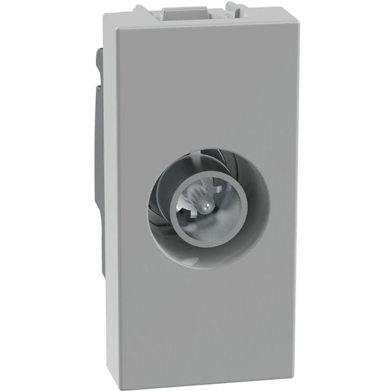 foto del prodotto bticino presa coassiale passante 1 modulo attenuazione 14db grey matixgo jg4202p14