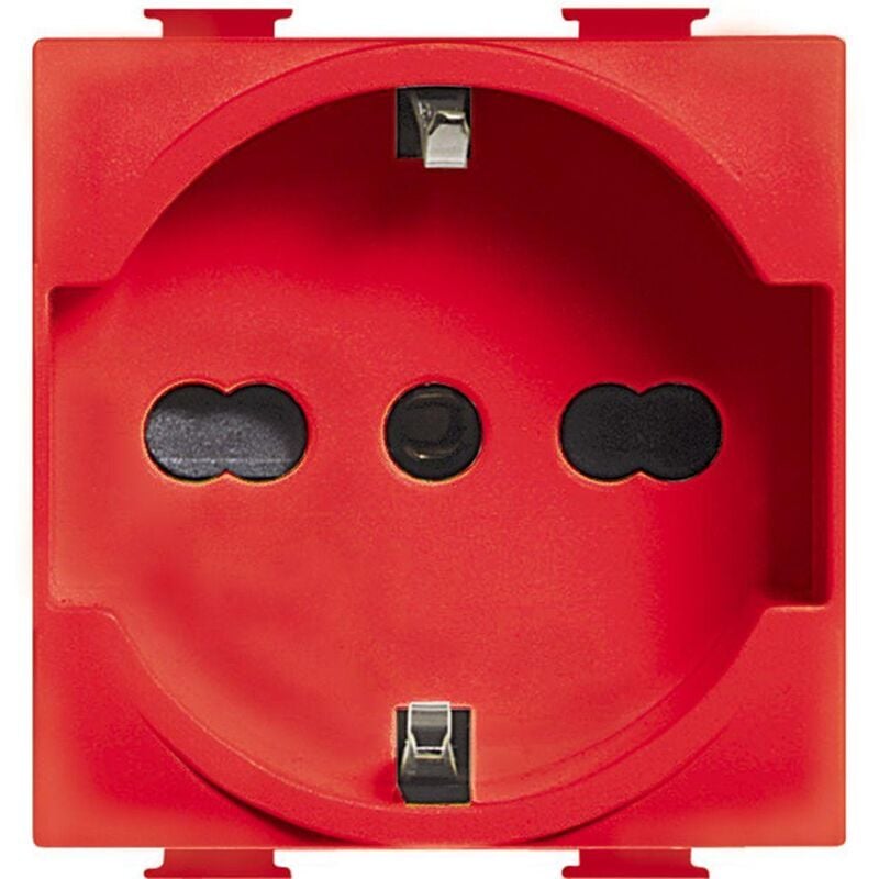 foto del prodotto bticino presa corrente shuko bipasso rossa matix magic a5440 16r