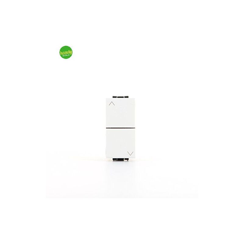 foto del prodotto bticino pulsante doppio interbloccato living light 1p 10 a 230 v bianco