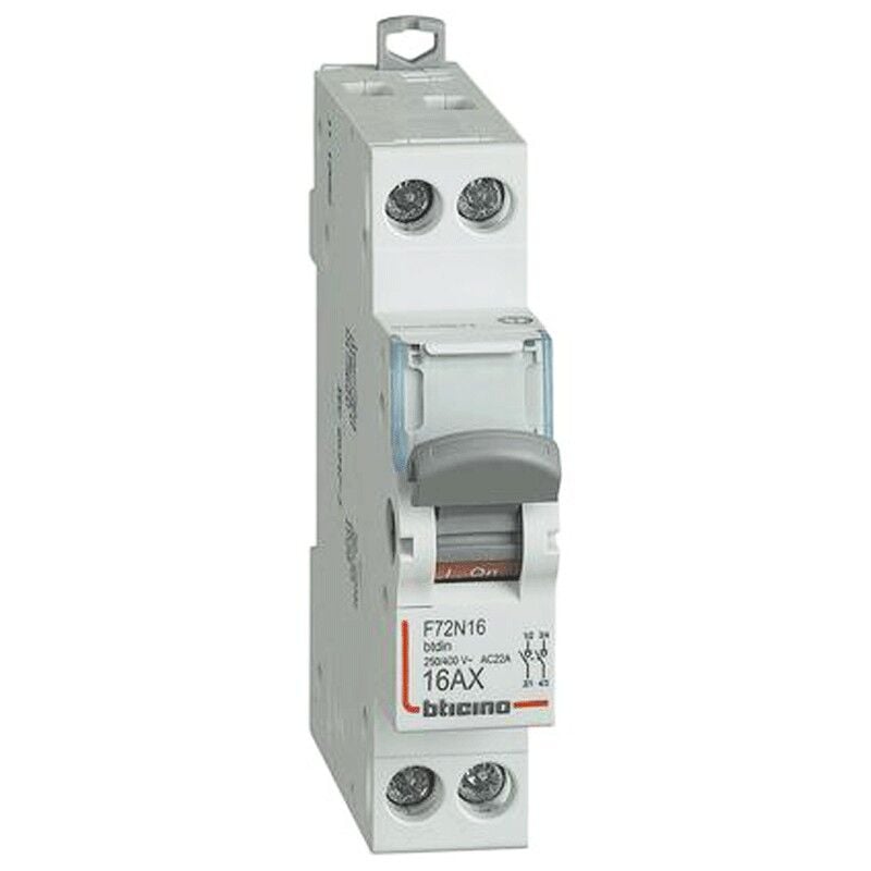 foto del prodotto bticino sezionatore 2p 16a 1 modulo f72n16