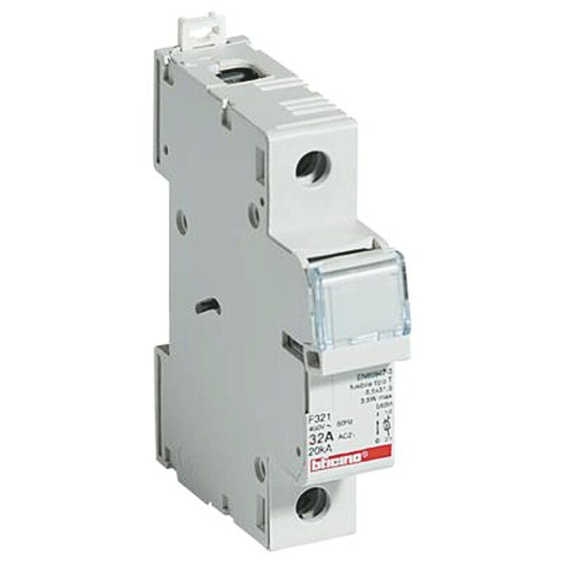 foto del prodotto bticino sezionatore portafusibile 1p 32a 500v 1 modulo f321
