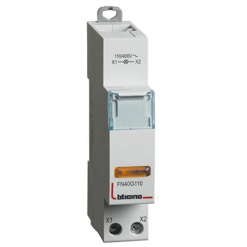 foto del prodotto bticino spia luminosa con led giallo 110 400 vac 1 modulo fn40g110