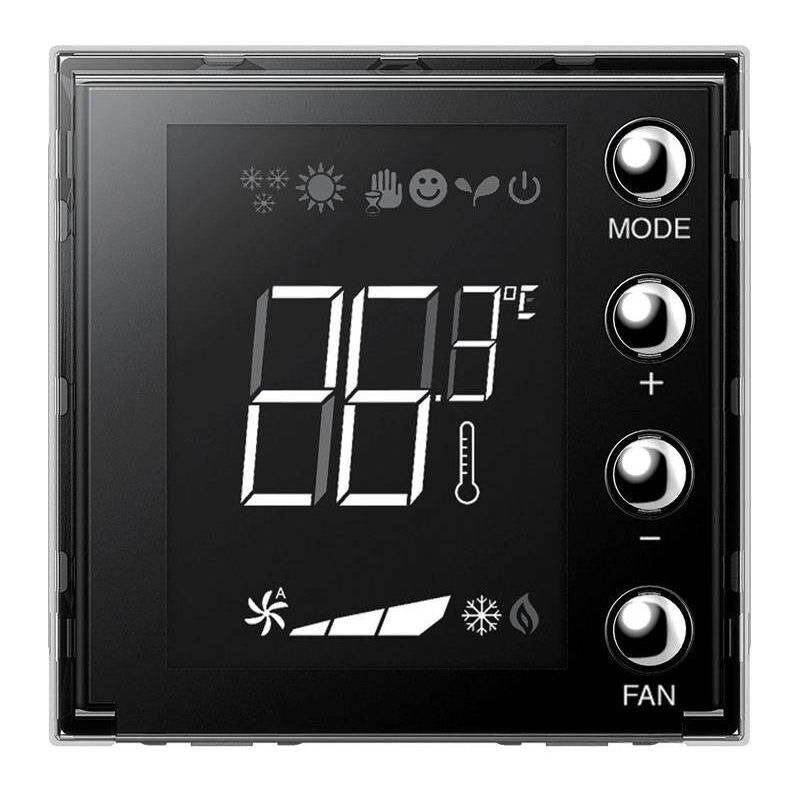 foto del prodotto bticino termostato da incasso axolute con display 2 moduli h4691
