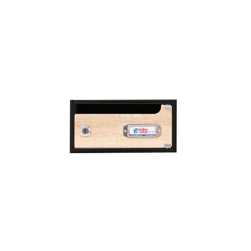 foto del prodotto btv cassetta postale montecarlo orizzontale rovere rustico 120x240x250mm