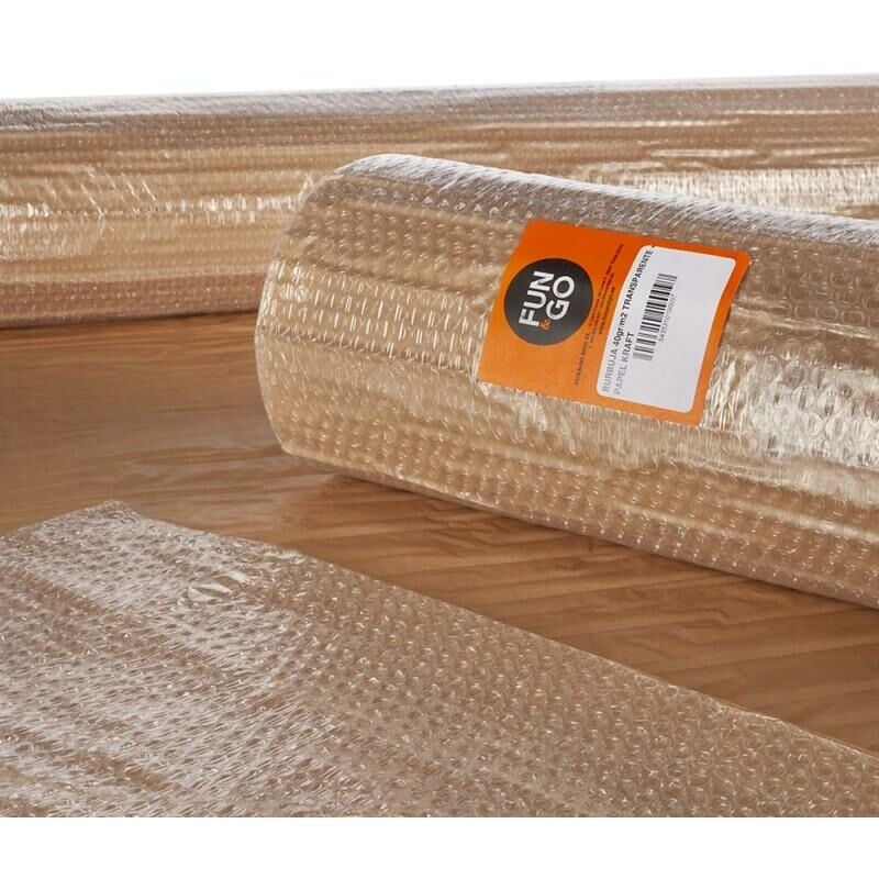 foto del prodotto bubble trasparente carta kraft 1,20x5m