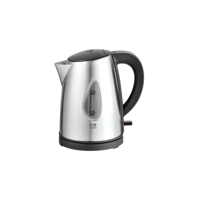 foto del prodotto buck muvip bollitore elettrico 2200w capacit 1l corpo in acciaio inox indicatore di livello base girevole