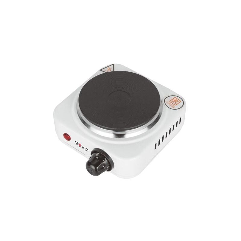foto del prodotto buck muvip fornello elettrico 1 piastra 500w 5 livelli di potenza termostato con sistema di sicurezza