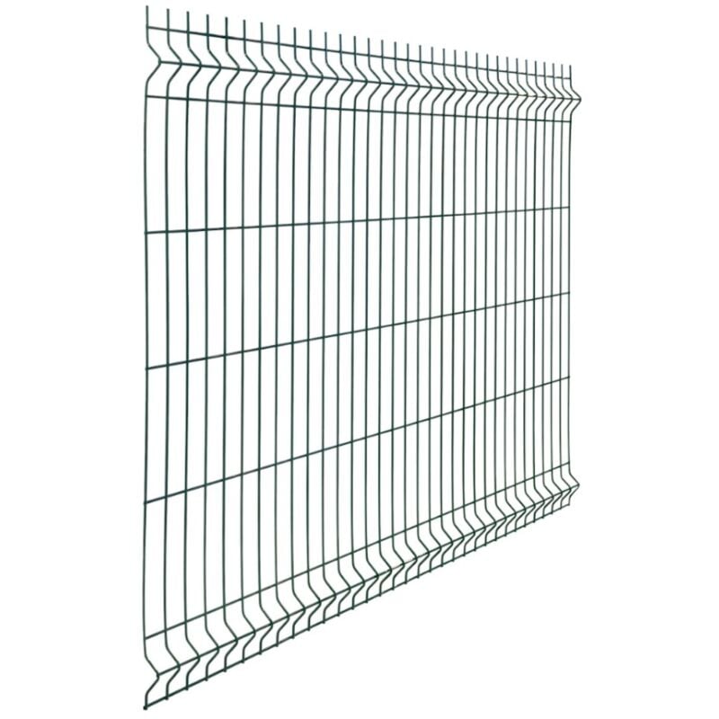 foto del prodotto bud 3 pz pannello rigido recinzione rete plastificata modulare filo 5 mm lunghezza 200 cm componenti pannello h 123 cm