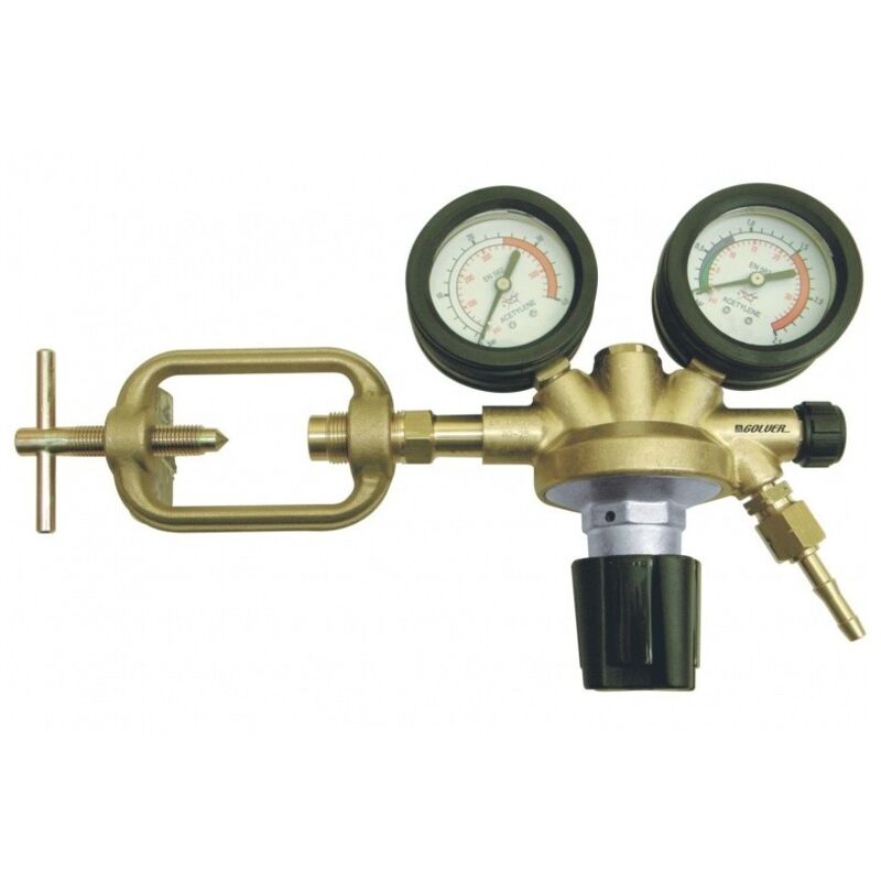 foto del prodotto bud riduttore di pressione acetilene 20 bar 1,5 bar professionale gas compressi