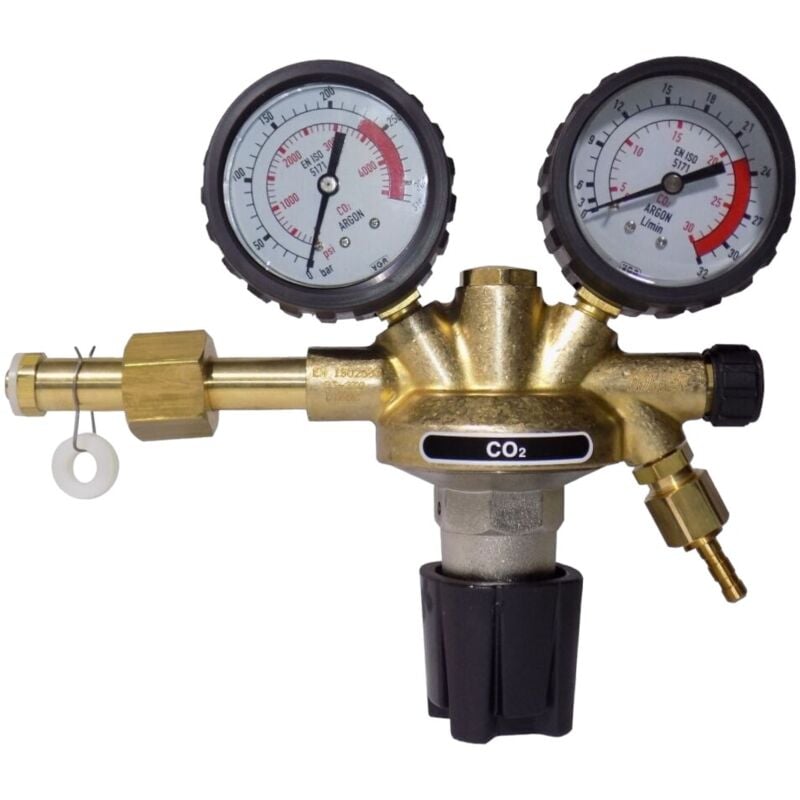 foto del prodotto bud riduttore di pressione anidride carbonica co2 argon 230 bar saldatura mig tig