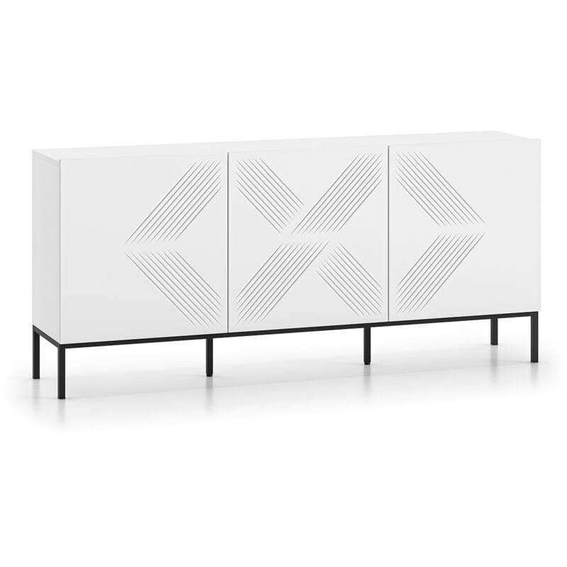 foto del prodotto buffet 3 ante aura bianco 77cm