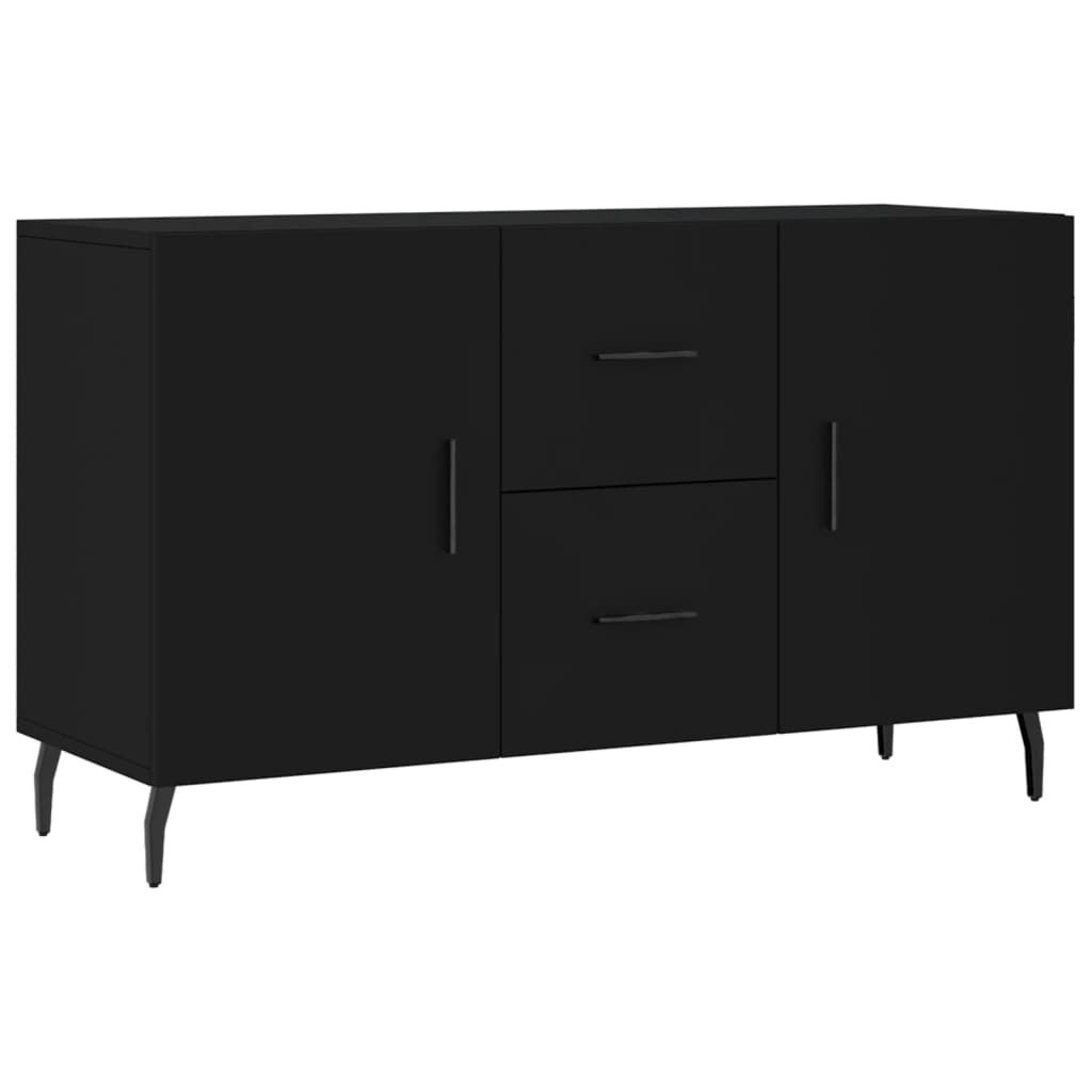 foto del prodotto buffet credenza cassettiera mobile contenitore organizer cucina soggiorno soggiorno 100 x 36 x 60 cm pannello composito nero 02 0035805