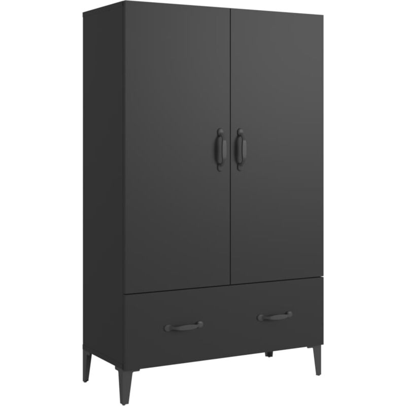 foto del prodotto buffet credenza cassettiera mobile contenitore organizer cucina soggiorno soggiorno alto 70 x 31 x 115 cm legno composito nero