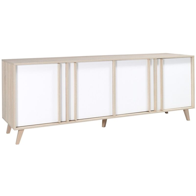 foto del prodotto buffet, credenza, mobile grande modello malmo. mobile dal design scandinavo. effetto ultra trendy per il tuo soggiorno.