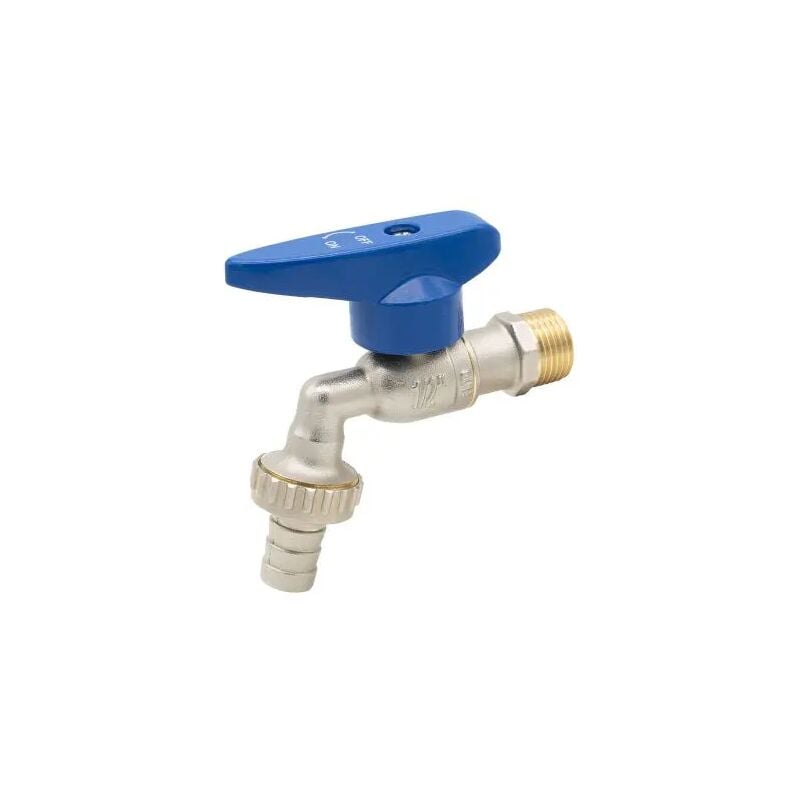 foto del prodotto bugatti rubinetto a sfera portagomma con sistema anti ristagno dell acqua e leva in alluminio 1 2 