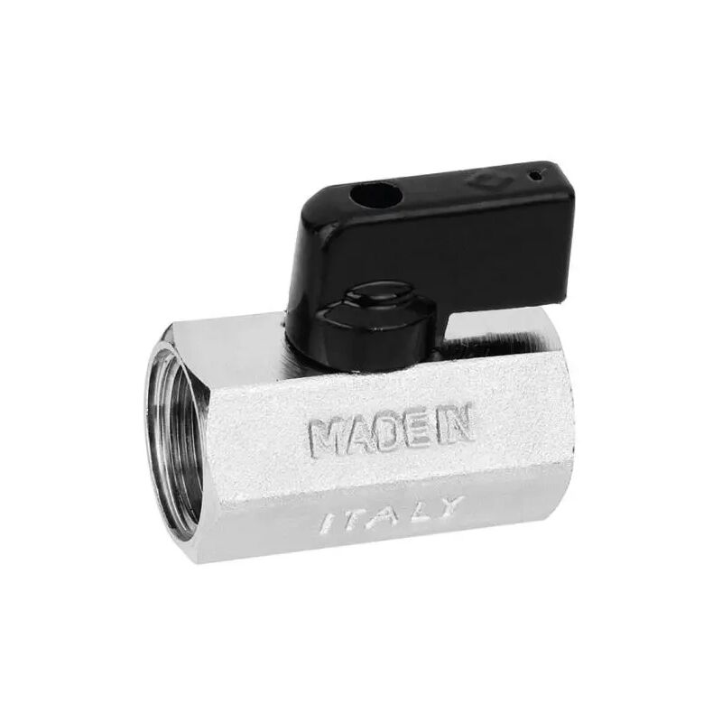 foto del prodotto bugatti - valvola arresto a sfera mignon in ottone con leva femmina femmina 3 8'