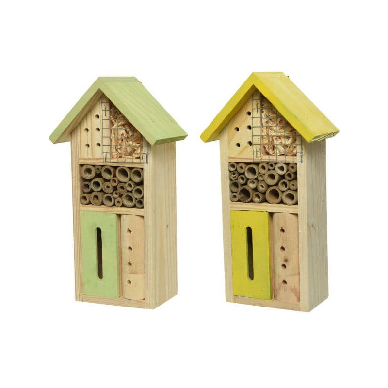 foto del prodotto bugs hotel casetta per insetti colorata