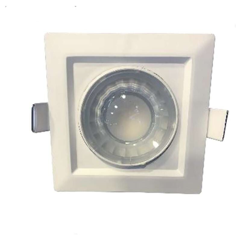 foto del prodotto built in quadrato led spot bianco 8w 60w bianco caldo 2700k